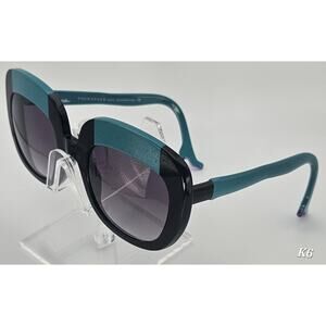 Face a Face Bocca Lova 1 Sunglasses Black Teal Italy 54 23 142 Replace Lenses